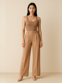 Quần Âu Nữ Dáng Suông Cao Cấp - Màu Caramel